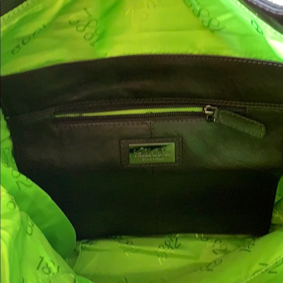 NEW Saldarini chocolate brown leather large bag - Picture 5 of 8